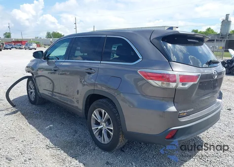 2014 Toyota Highlander Le Plus V6 z USA, uszkodzony, nr VIN 5TDZKRFH4ES012739